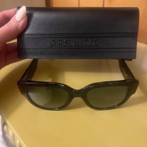 Dior Black Rectangular Sunglasses